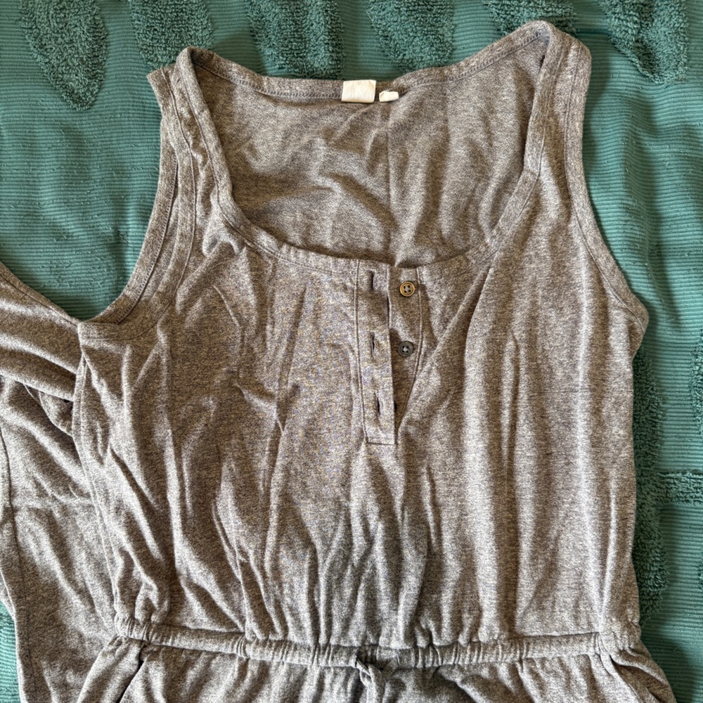 GAP Gray Sleeveless Jumpsuit